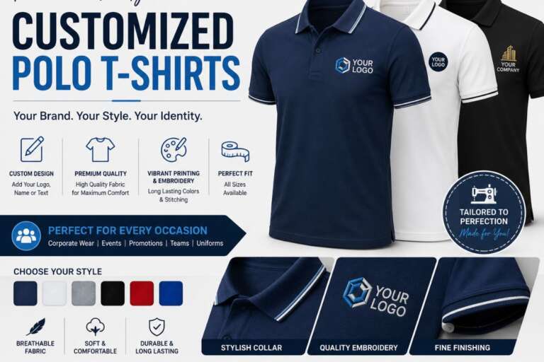 Customized Polo T-Shirts: The Perfect Blend of Professionalism and Comfort