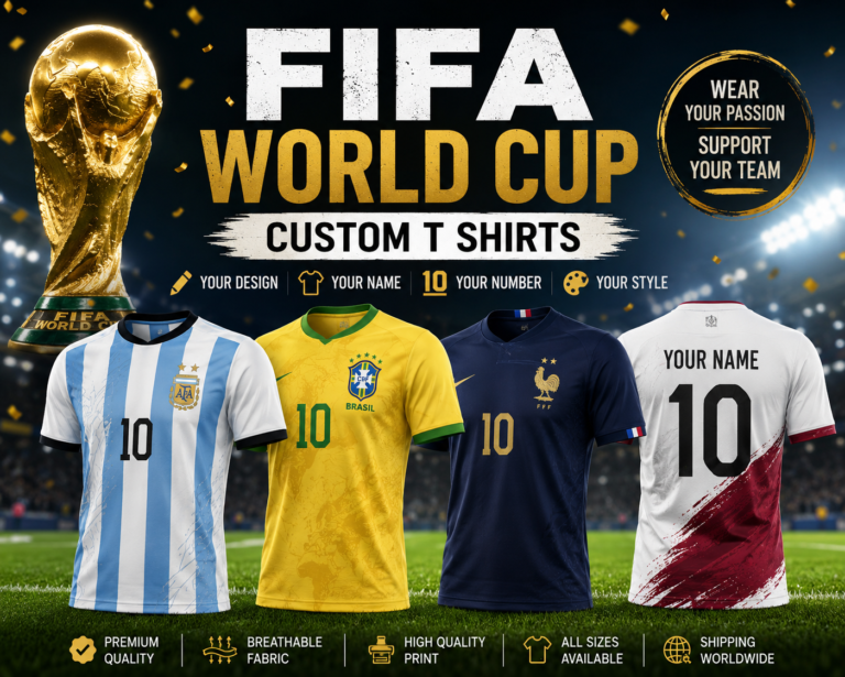 FIFA World Cup Custom T-Shirt | Design Your Ultimate Fan Apparel for 2026